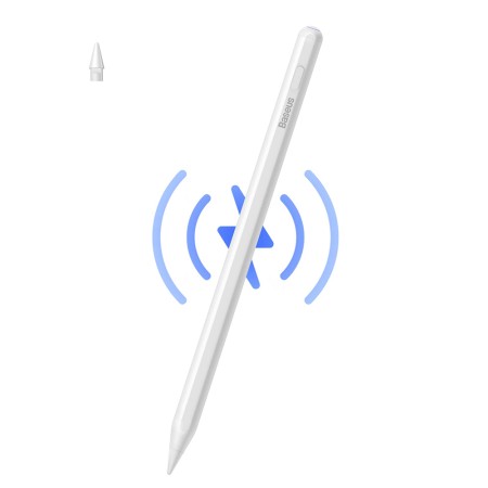 Stylus Pen Dual Charging - Baseus Smooth Writing 2 Series (SXBC080102) - Moon White