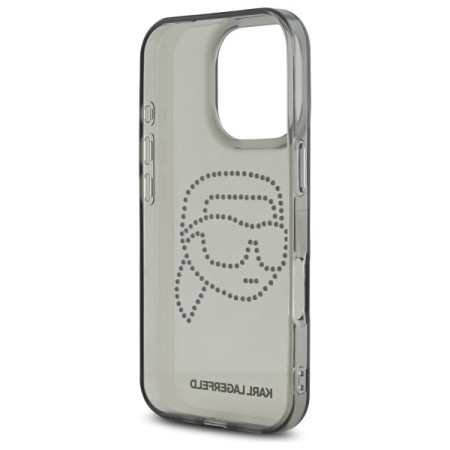 Husa pentru iPhone 16 Pro Max - Karl Lagerfeld IML Rhinestones - Karl Head