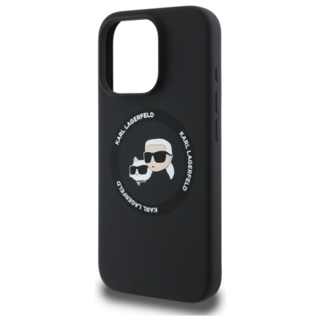 Husa pentru iPhone 16 Pro Max - Karl Lagerfeld Silicone MagSafe - KarlandChoupette Head