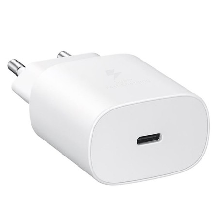 Incarcator Priza Fast Charging, PD 25W, cablu Type-C la Type-C 3A - Samsung (EP-TA800XWEGWW) - White (Blister Packing)