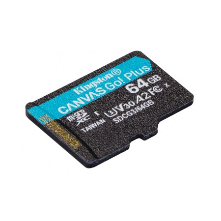 Card de Memorie, 64GB - Kingston Canvas Go Plus (SDCG3/64GBSP) - Black