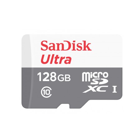 Card de Memorie, 128GB - SanDisk Ultra (SDSQUNR-128G-GN6MN) - White / Gray