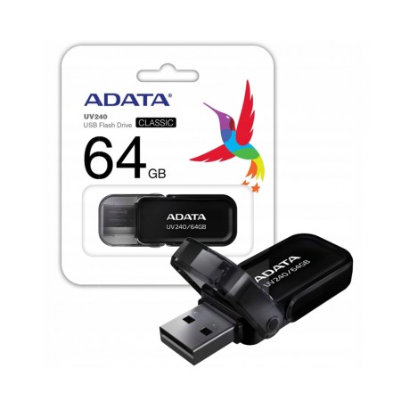 Stick de Memorie 64GB - Adata UV240 (AUV240-64G-RBK) - Black