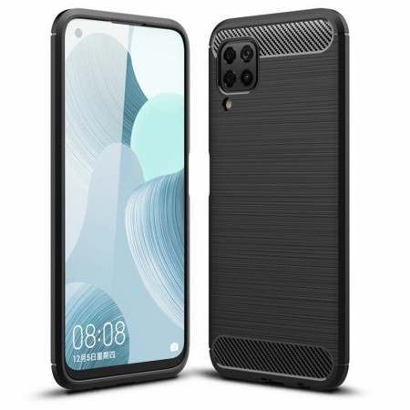 Husa pentru Huawei P40 Lite - Techsuit Carbon Silicone - Black