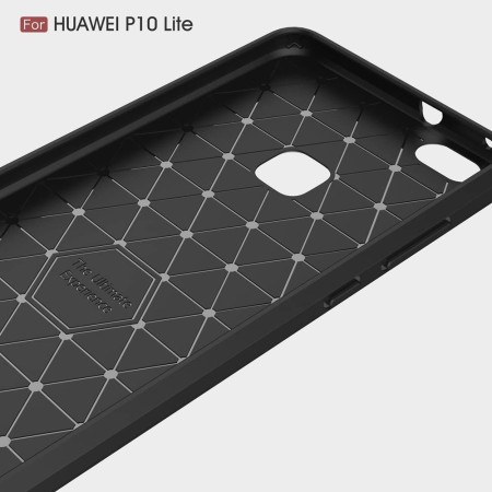 Husa pentru Huawei P10 Lite - Techsuit Carbon Silicone - Black