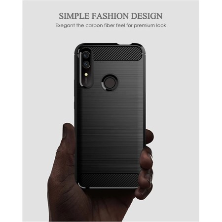 Husa pentru Huawei P Smart Z - Techsuit Carbon Silicone - Black