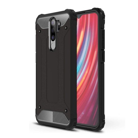 Husa pentru Xiaomi Redmi Note 8 pro - Techsuit Hybrid Armor - Black