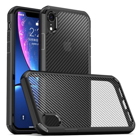 Husa pentru iPhone XR - Techsuit Carbon Fuse - Black