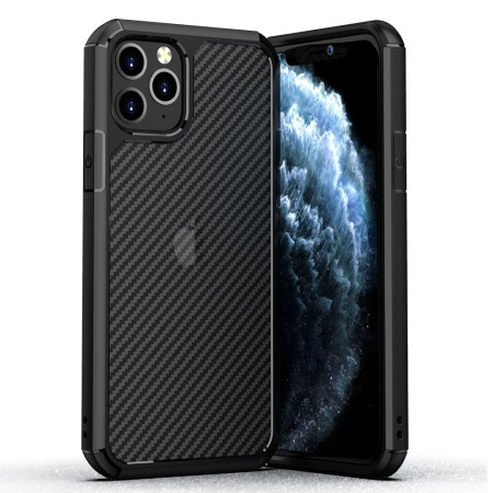 Husa pentru iPhone 11 Pro - Techsuit Carbon Fuse - Black