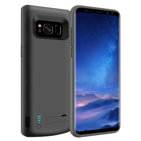 Husa pentru Samsung Galaxy S8 Plus cu Baterie de 6500mAh - Techsuit Power Pro - Black