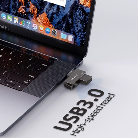 Stick de Memorie USB 16GB - USAMS Rotable (US-ZB194) - Iron Gray