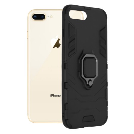 Husa pentru iPhone 7 Plus / 8 Plus - Techsuit Silicone Shield - Black