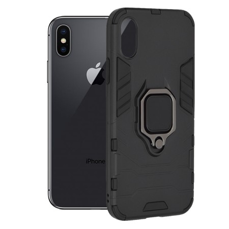 Husa pentru iPhone X / XS - Techsuit Silicone Shield - Black