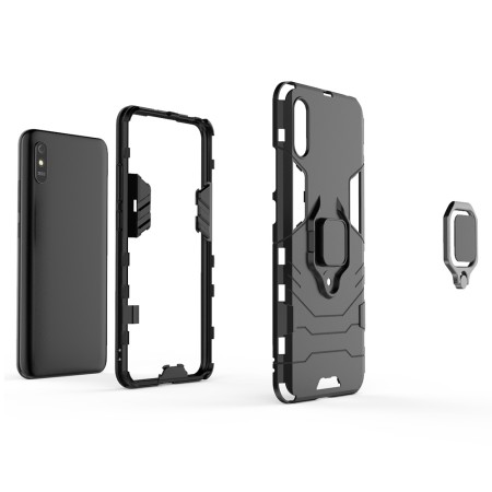 Husa pentru Xiaomi Redmi 9A / Redmi 9AT - Techsuit Silicone Shield - Black