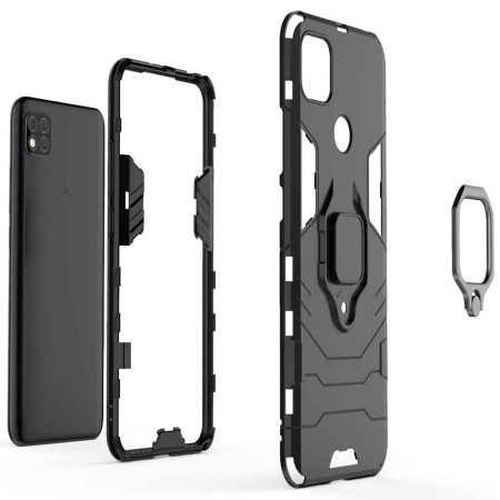 Husa pentru Xiaomi Redmi 9C / Redmi 9C NFC - Techsuit Silicone Shield - Black