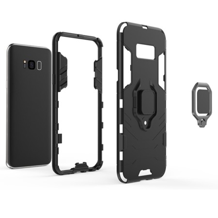 Husa pentru Samsung Galaxy S8 Plus - Techsuit Silicone Shield - Black