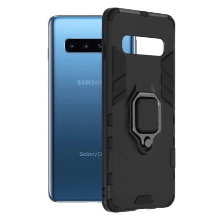 Husa pentru Samsung Galaxy S10 - Techsuit Silicone Shield - Black