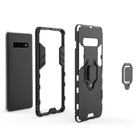 Husa pentru Samsung Galaxy S10 - Techsuit Silicone Shield - Black