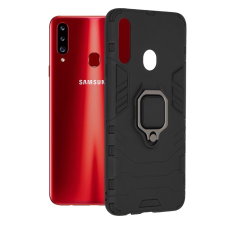 Husa pentru Samsung Galaxy A20s - Techsuit Silicone Shield - Black