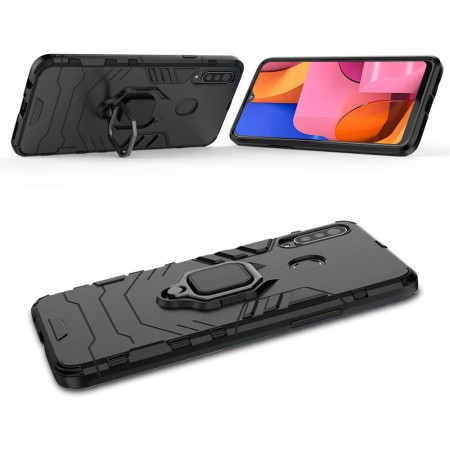 Husa pentru Samsung Galaxy A20s - Techsuit Silicone Shield - Black