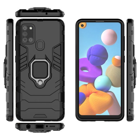 Husa pentru Samsung Galaxy A21s - Techsuit Silicone Shield - Black