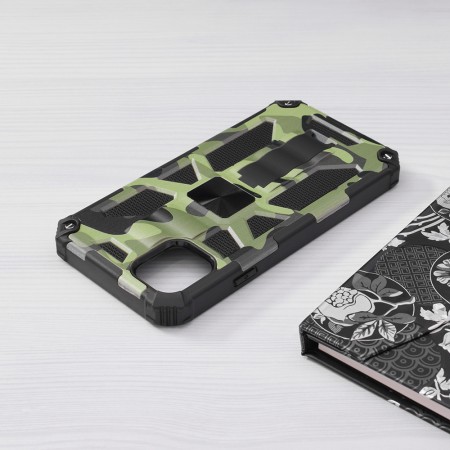 Husa pentru iPhone 11 - Techsuit Blazor Series - Camo Lime