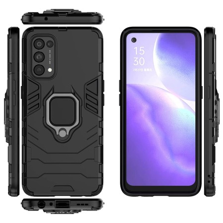 Husa pentru Oppo Reno5 Pro 5G - Techsuit Silicone Shield - Black