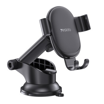 Suport Auto Telefon Parbriz / Bord - Yesido Gravity Grip (C120) - Black