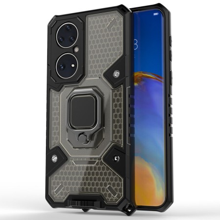 Husa pentru Huawei P50 - Techsuit Honeycomb Armor - Black