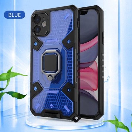 Husa pentru iPhone 11 - Techsuit Honeycomb Armor - Blue