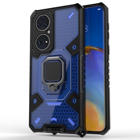 Husa pentru Huawei P50 - Techsuit Honeycomb Armor - Blue