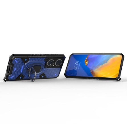 Husa pentru Huawei P50 - Techsuit Honeycomb Armor - Blue