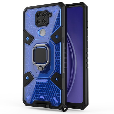 Husa pentru Xiaomi Redmi Note 9 / Redmi 10X 4G - Techsuit Honeycomb Armor - Blue