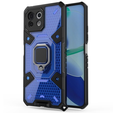 Husa pentru Xiaomi Mi 11 Lite 4G / Mi 11 Lite 5G / 11 Lite 5G NE - Techsuit Honeycomb Armor - Blue