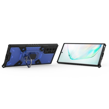 Husa pentru Samsung Galaxy Note 10 Plus 4G / Note 10 Plus 5G - Techsuit Honeycomb Armor - Blue