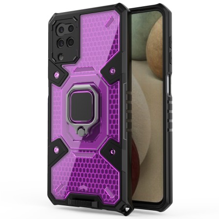 Husa pentru Samsung Galaxy A12 / A12 Nacho - Techsuit Honeycomb Armor - Rose-Violet