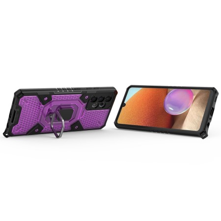 Husa pentru Samsung Galaxy A32 4G - Techsuit Honeycomb Armor - Rose-Violet