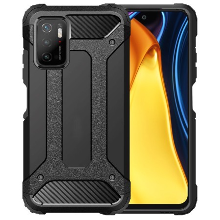 Husa pentru Xiaomi Redmi Note 10 5G / Poco M3 Pro 5G - Techsuit Hybrid Armor - Black