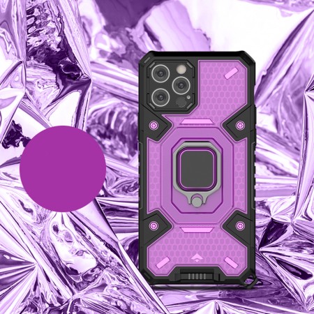 Husa pentru iPhone 12 Pro - Techsuit Honeycomb Armor - Rose-Violet