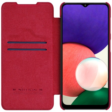 Husa pentru Samsung Galaxy A22 4G - Nillkin QIN Leather Case - Red