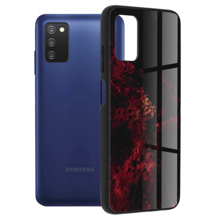 Husa pentru Samsung Galaxy A03s - Techsuit Glaze Series - Red Nebula