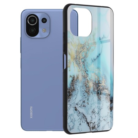 Husa pentru Xiaomi Mi 11 Lite / Mi 11 Lite 5G / 11 Lite 5G NE - Techsuit Glaze - Blue Ocean