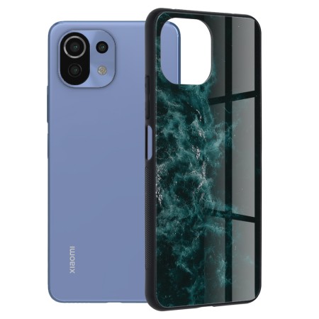 Husa pentru Xiaomi Mi 11 Lite / Mi 11 Lite 5G / 11 Lite 5G NE - Techsuit Glaze Series - Blue Nebula