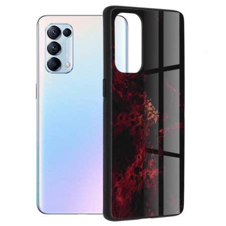 Husa pentru Oppo Reno5 Pro 5G - Techsuit Glaze Series - Red Nebula