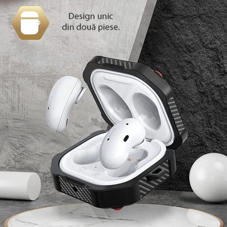 Husa pentru Samsung Galaxy Buds 2 Pro / 2 / Live / Pro - Supcase Unicorn Beetle Pro - Negru