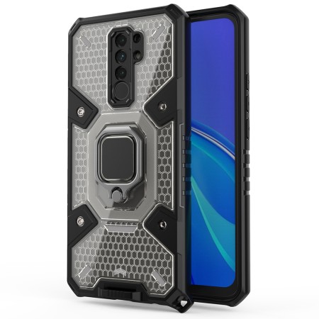 Husa pentru Xiaomi Redmi 9 - Techsuit Honeycomb Armor - Black