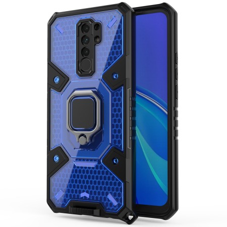 Husa pentru Xiaomi Redmi 9 - Techsuit Honeycomb Armor - Blue