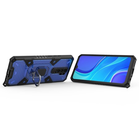 Husa pentru Xiaomi Redmi 9 - Techsuit Honeycomb Armor - Blue