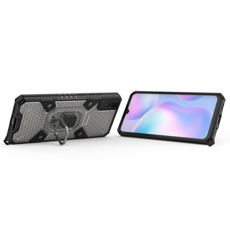 Husa pentru Xiaomi Redmi 9A / Redmi 9AT - Techsuit Honeycomb Armor - Black