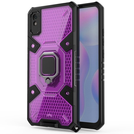 Husa pentru Xiaomi Redmi 9A / Redmi 9AT - Techsuit Honeycomb Armor - Rose-Violet